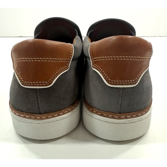 Allen Edmonds Mens Alpha Loafer Size 11.5 D Suede Slip On Sneaker Grey Suede
